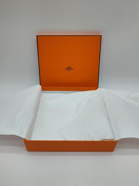 Hermes Other - HERMÈS Orange Gift Box with Tissue Luxury Presentation Packaging 8x8 UV Verified